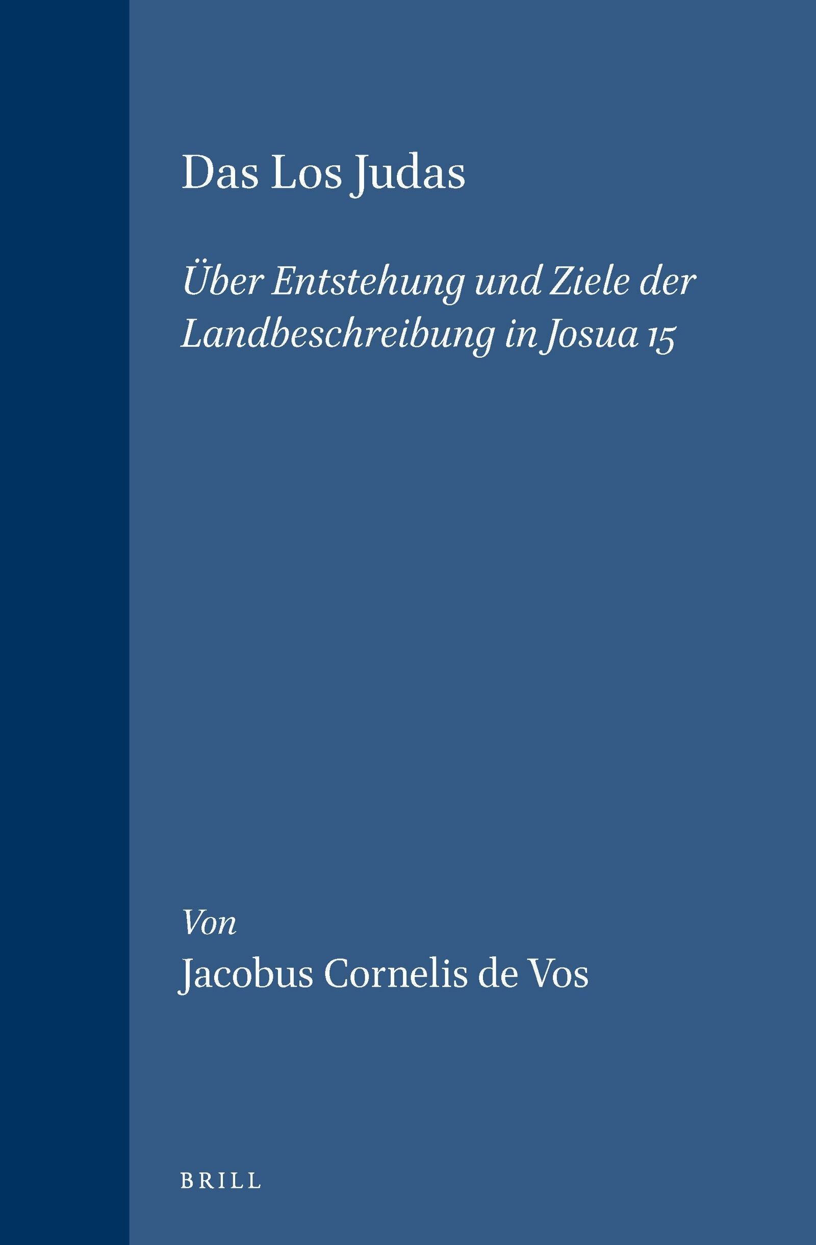 Book cover image for Das Los Judas ISBN: 9789004129535